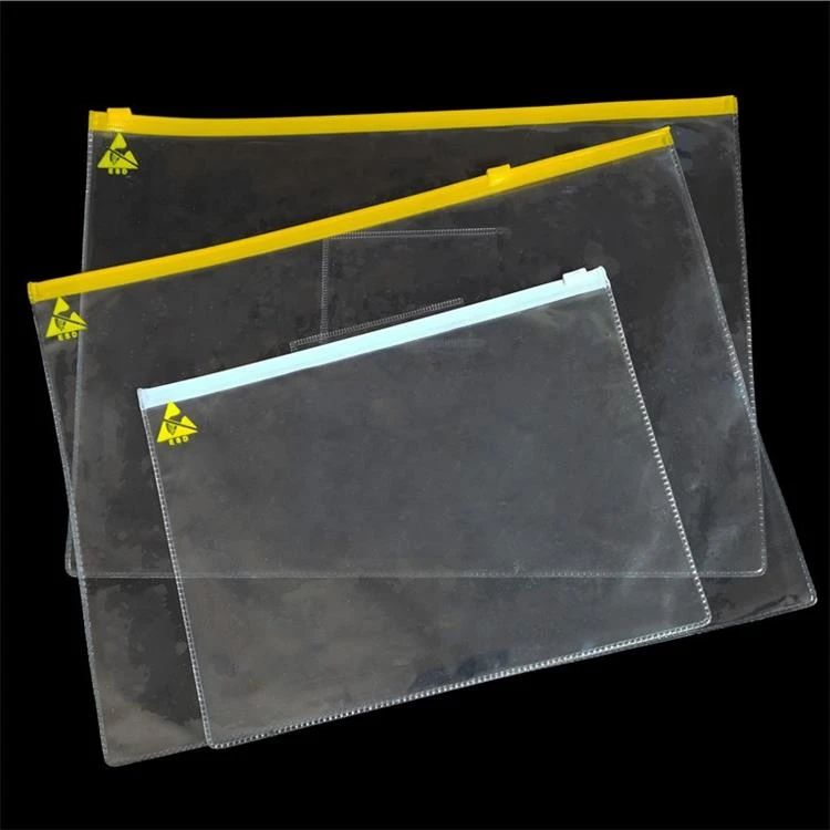 Soft esd document holder