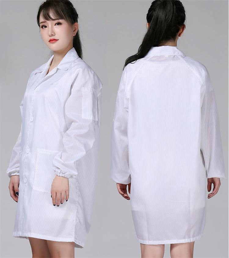 ESD smock gown white ESD smock gown white